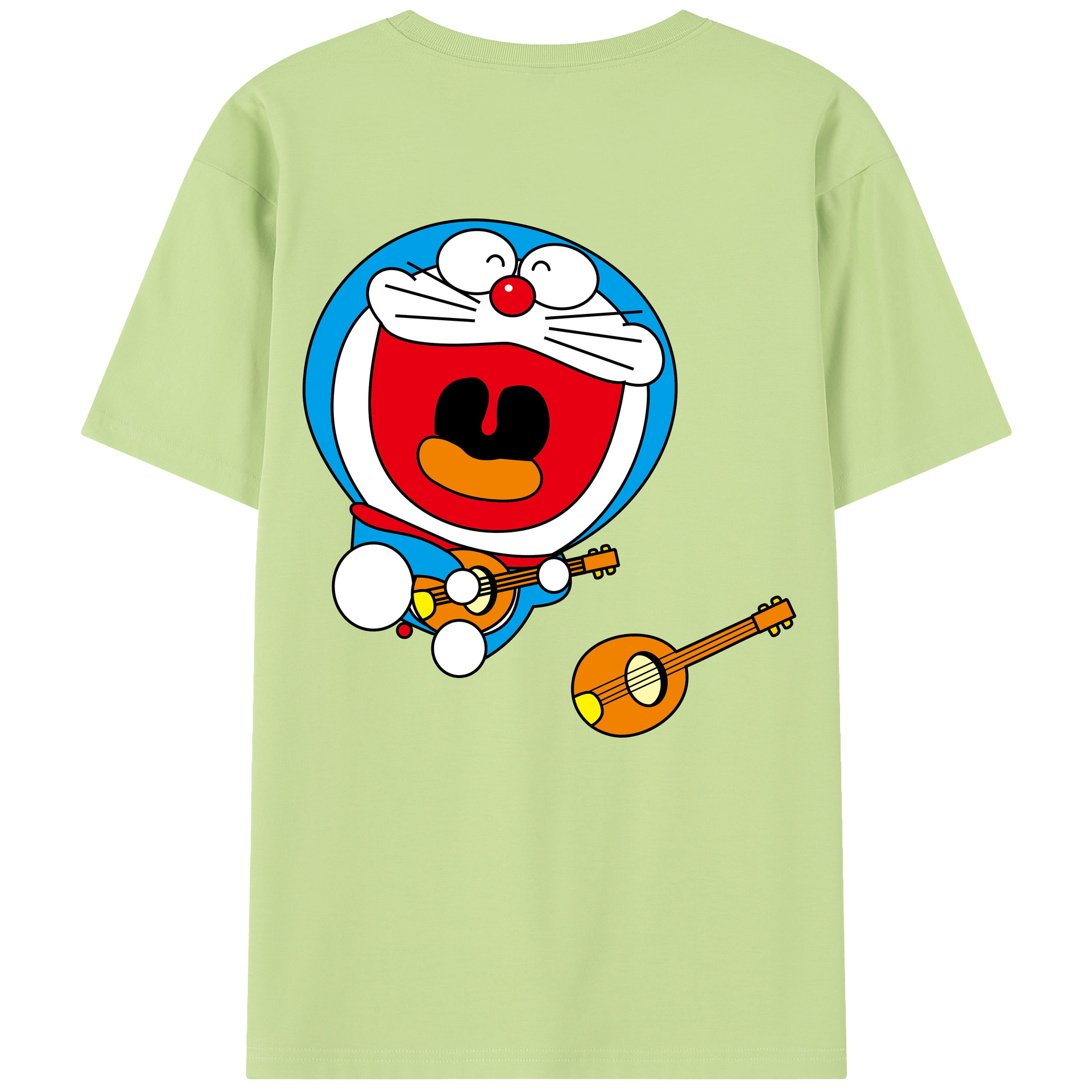 （画像用） ドラえもん Doraemon 綿100％半袖Tシャツ（背面プリント）